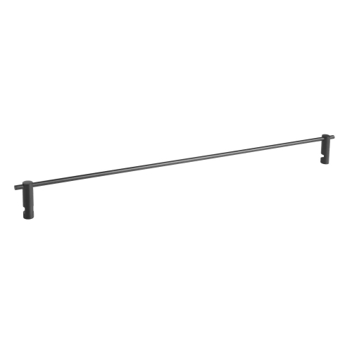 STELLA reling do półki szklanej 50 cm czarny mat