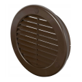 AWENTA TRU Kratka wentylacyjna fi100 brązowa z kołnierzem TRU14KBR