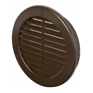 AWENTA TRU Kratka wentylacyjna fi100 brązowa z kołnierzem TRU14KBR