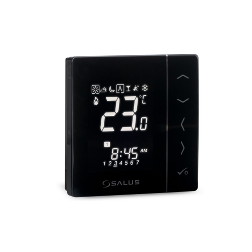 SALUS VS30B przewodowy podtynkowy regulator temperatury 230V czarny