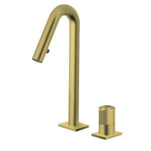 VALVEX ENKO bateria kuchenna stojąca 2- otworowa brushed gold
