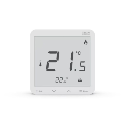 TECH R-8pb PLUS Bezprzewodowy regulator pokojowy biały