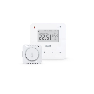 TECH T-5z WiFi Przewodowy regulator pokojowy dwustanowy biały