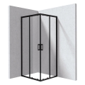 DEANTE FUNKIA EVO kabina prysznicowa 80x90 cm prostokątna profil nero szkło transparentne 