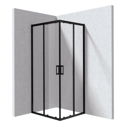 DEANTE FUNKIA EVO kabina prysznicowa 80x90 cm prostokątna profil nero szkło transparentne 