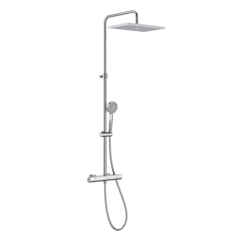 ROCA Square zestaw natryskowy termostatyczny naścienny, chrom