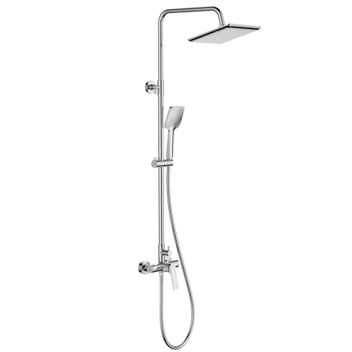 INVENA NERI zestaw natryskowy z deszczownicą chrom