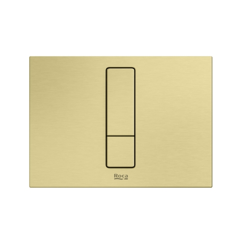 ROCA DUPLO S PS4 przycisk spłukujący brushed gold