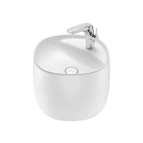 ROCA BEYOND umywalka ścienna owalna 46x47 cm supraglaze biały 