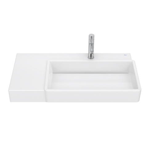 ROCA TURA umywalka meblowa ścienna prostokątna prawa 80x43 cm supraglaze biały 