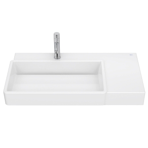 ROCA TURA umywalka meblowa ścienna prostokątna lewa 80x43 cm supraglaze biały 