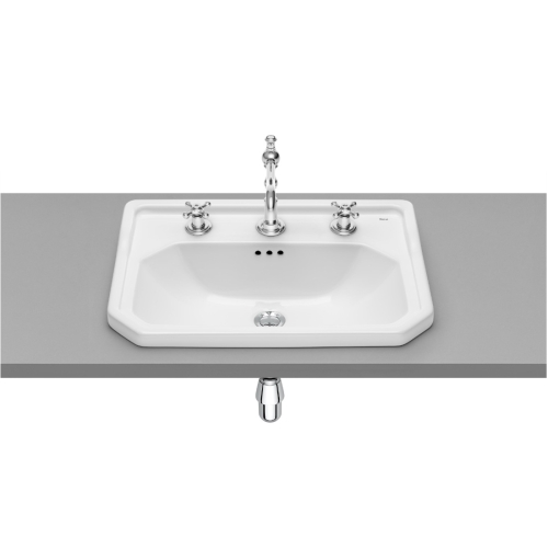 ROCA CARMEN umywalka wpuszczana w blat prostokątna 60x45 cm biały 