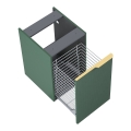 ELITA SOHO komoda z koszem cargo 40 cm wisząca forest green matt