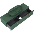 ELITA LOOK slim komoda 160 cm wisząca forest green matt 