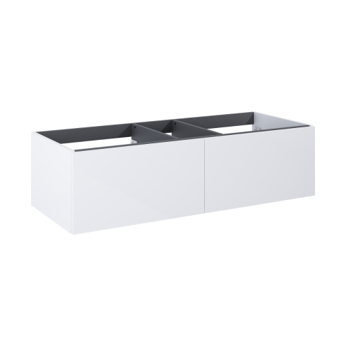 ELITA LOOK slim komoda 120 cm wisząca biały połysk 