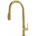 FRANKE MARIS SLIM CLEAR WATER J pull-out bateria kuchenna stojąca z wyciąganą wylewką złoty 