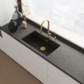 FRANKE MARIS SLIM CLEAR WATER J pull-out bateria kuchenna stojąca z wyciąganą wylewką złoty 