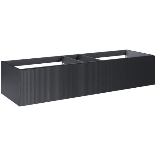 ELITA SOHO slim komoda 160 cm wisząca czarny mat