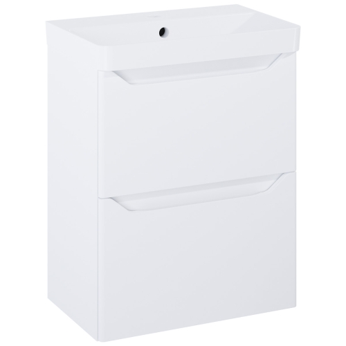 ELITA HELO COMPACT zestaw umywalka z szafką 50 cm biały połysk 