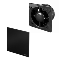 AWENTA Zestaw: korpus wentylatora 125, panel 125 - czarny mat
