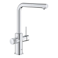 GROHE BLUE PURE MINTA bateria kuchenna stojąca filtrująca z wyciągana wylewka chrom