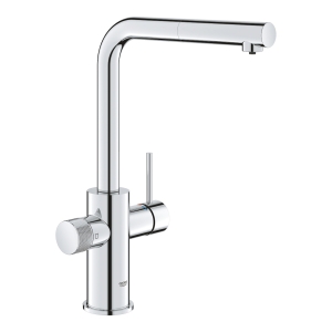 GROHE BLUE PURE MINTA bateria kuchenna stojąca z podłączeniem do filtra z wyciągana wylewka chrom