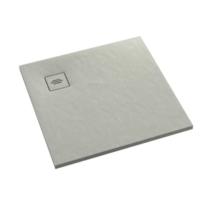 SCHEDLINE PROTOS brodzik kwadratowy 80x80 cm kompozytowy cementowy