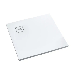 SCHEDLINE PROTOS brodzik kwadratowy 100x100 cm kompozytowy biały