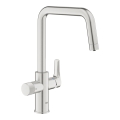 GROHE BLUE PURE EUROSMART bateria kuchenna stojąca filtrująca stal nierdzewna 