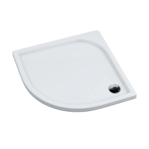 SCHEDLINE CANES brodzik półokrągły 90x90 cm kompozytowy biały
