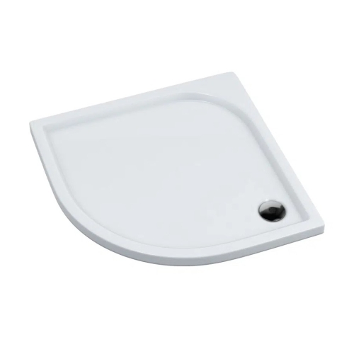 SCHEDLINE CANES brodzik półokrągły 90x90 cm kompozytowy biały