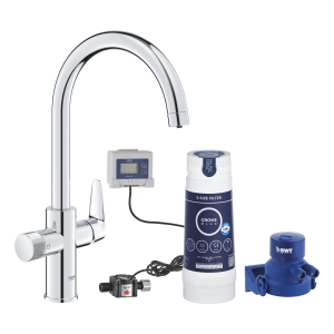 GROHE BLUE PURE BAUCURVE bateria kuchenna stojąca z filtrem S chrom 