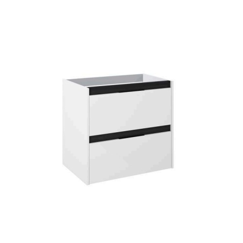 ROCA ALPINE szafka podumywalkowa 70 cm wisząca biały połysk / czarny