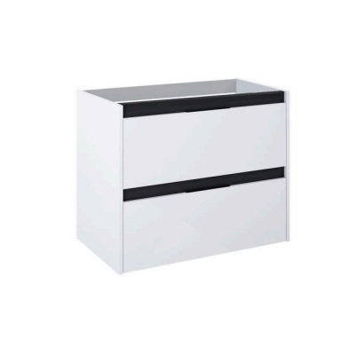 ROCA ALPINE szafka podumywalkowa 80 cm wisząca biały połysk / czarny