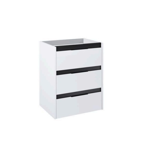 ROCA ALPINE szafka podumywalkowa 60 cm wisząca biały połysk / czarny 