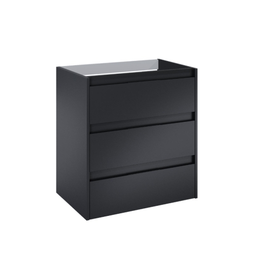 ROCA ALPINE szafka podumywalkowa 70 cm wisząca czarny mat 