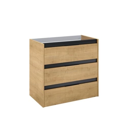 ROCA ALPINE szafka podumywalkowa 80 cm wisząca jasny dąb 
