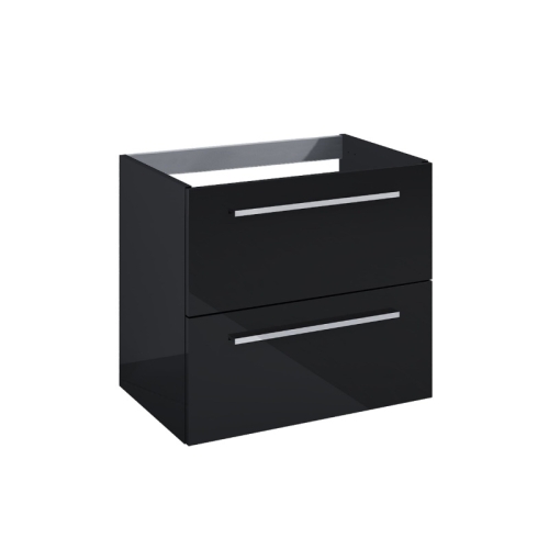 ROCA KWADRO szafka podumywalkowa 60 cm wisząca czarny połysk 