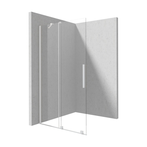 DEANTE PRIZMA WALK-IN ścianka prysznicowa 100 cm prifil bianco szkło transparentne
