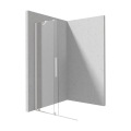 DEANTE PRIZMA WALK-IN ścianka prysznicowa 120 cm profil bianco szkło transparentne