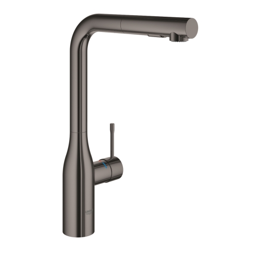 GROHE ESSENCE bateria kuchenna stojąca z wyciągną wylewką hard graphite