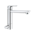 GROHE BAUEDGE jednouchwytowa bateria zlewozmywakowa z zaworem odcinającym do zmywarek chrom