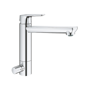 GROHE BAUEDGE jednouchwytowa bateria zlewozmywakowa z zaworem odcinającym do zmywarek chrom
