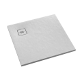 SCHEDLINE MAGNIFIC brodzik kwadratowy 80x80 cm kompozytowy biały struktura