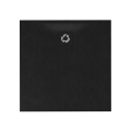 SCHEDLINE MAGNIFIC brodzik kwadratowy 90x90 cm kompozytowy czarny
