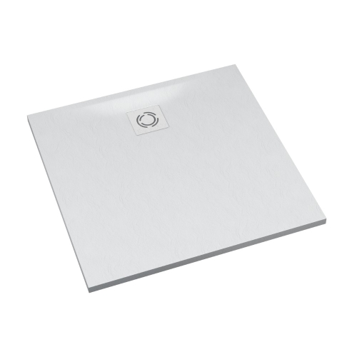 SCHEDLINE MAGNIFIC brodzik kwadratowy 90x90 cm kompozytowy biały