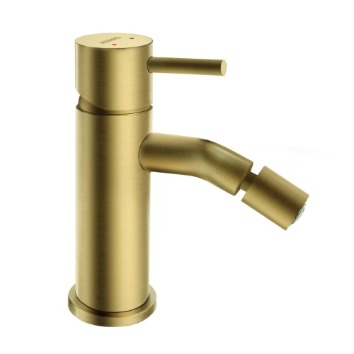 FERRO CIRICULUS bateria bidetowa stojąca złoty szczotkowany