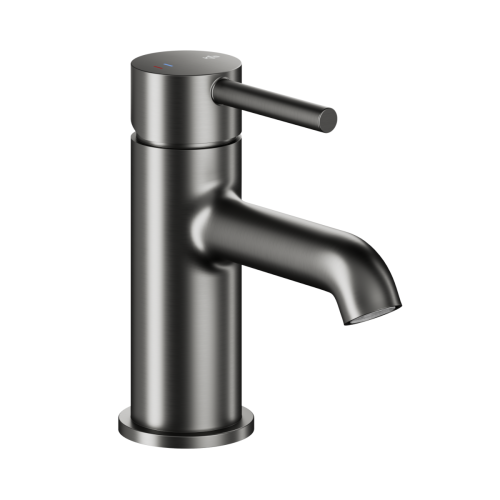 KFA MOZA bateria umywalkowa stojąca z korkiem klik-klak gun metal grey