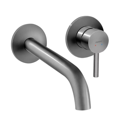 FERRO CIRICULUS bateria umywalkowa podtynkowa gun metal