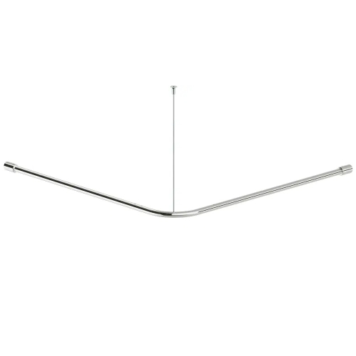 DEANTE LEHNEN drążek do zasłony prysznicowej 90 x 90 cm stal nierdzewna 